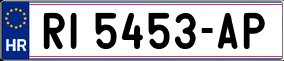 Trailer License Plate